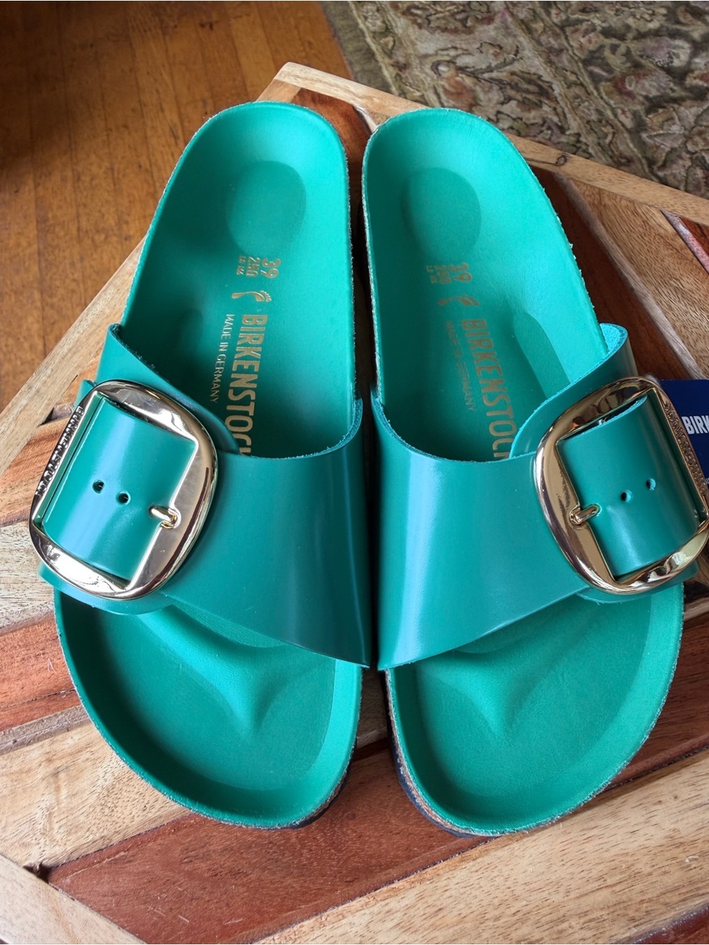 Birkenstock Madrid Big Buckle Digital Green NWT $150 - Picture 4 of 15